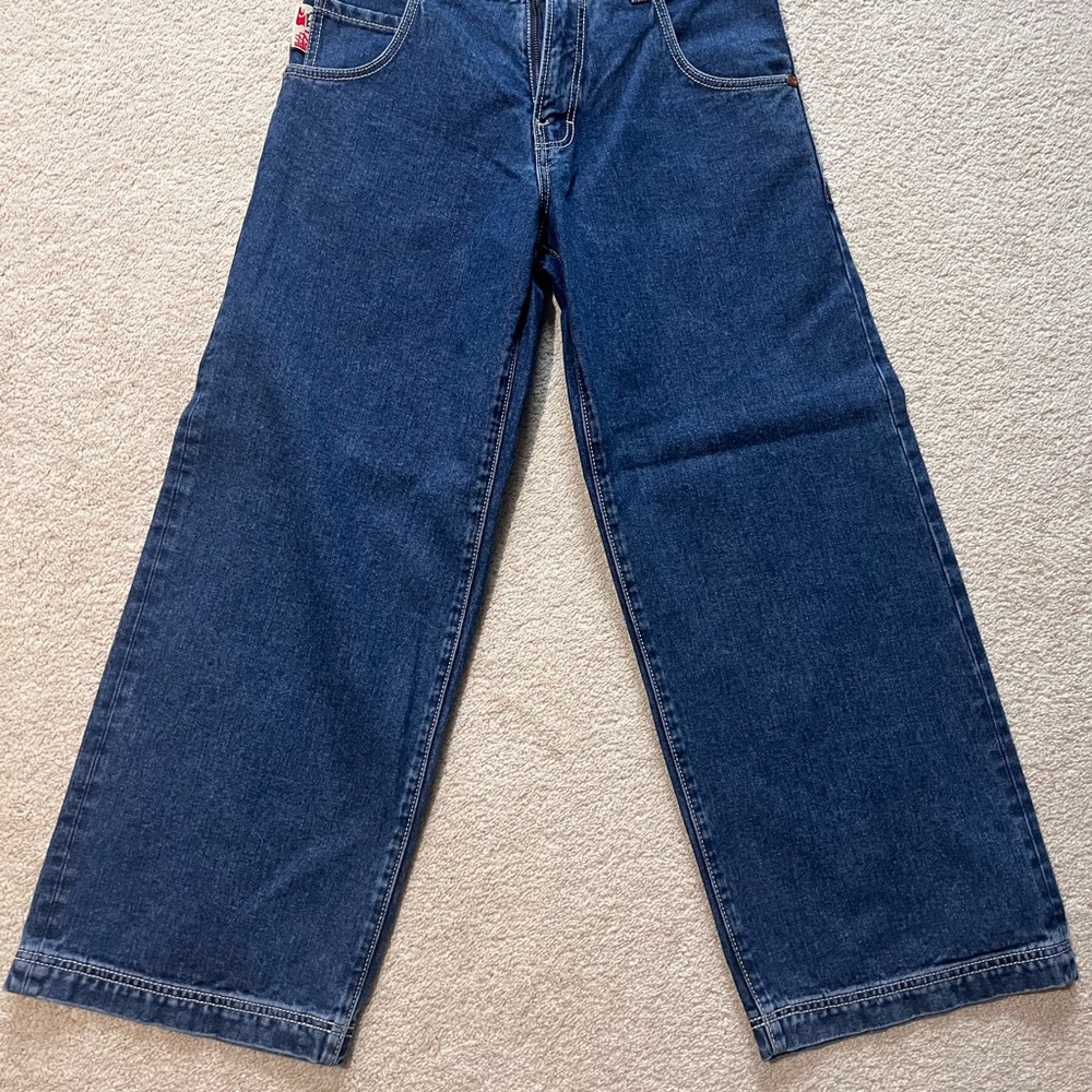 JNCO Men's Relaxed Fit Blue Jeans